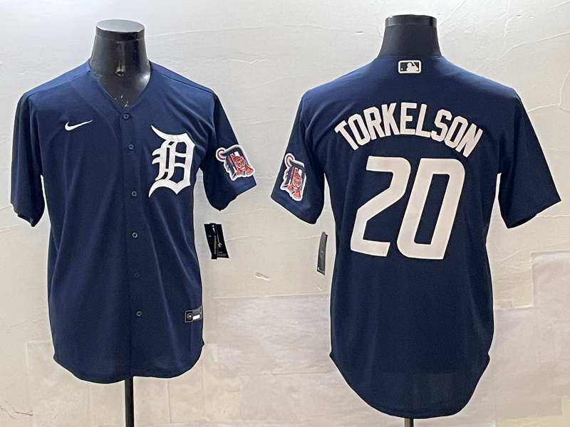 Men's Detroit Tigers Spencer Torkelson #20 Navy Jersey